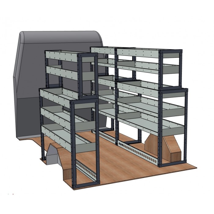 Metrax Mercedes SprinterSWB H1/H2 2011 onwards Modular Van Shelving Kit